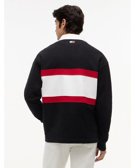 Tommy Hilfiger Red Th X Cadillac Formula 1® Team Logo Rugby Shirt for men