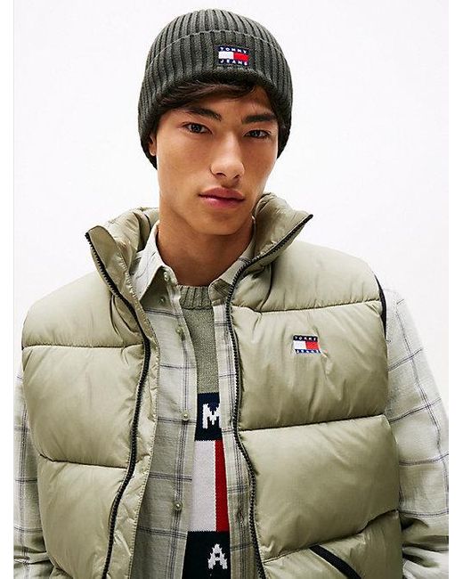 Gorro Heritage De Punto Con Logo Tommy Hilfiger de hombre de color Green