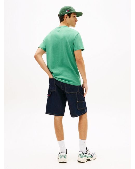 Tommy Hilfiger Green Tommy Badge Jersey Crew Neck T-Shirt for men