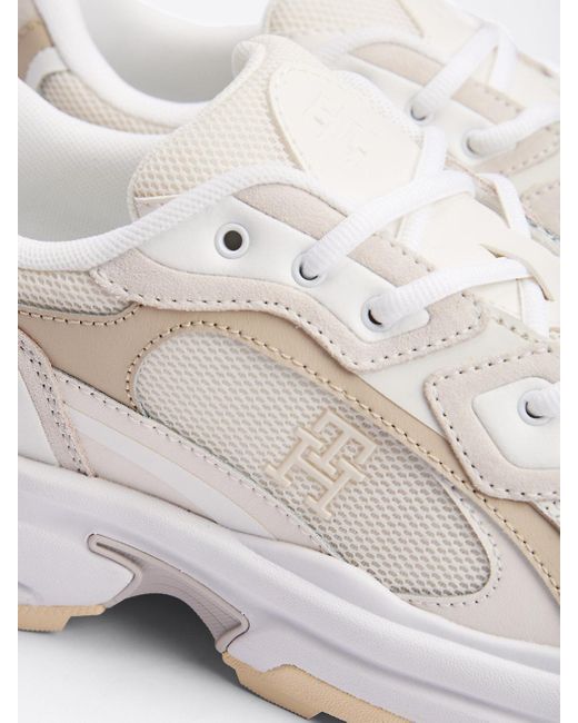 Tommy Hilfiger White Tonal Chunky Trainers
