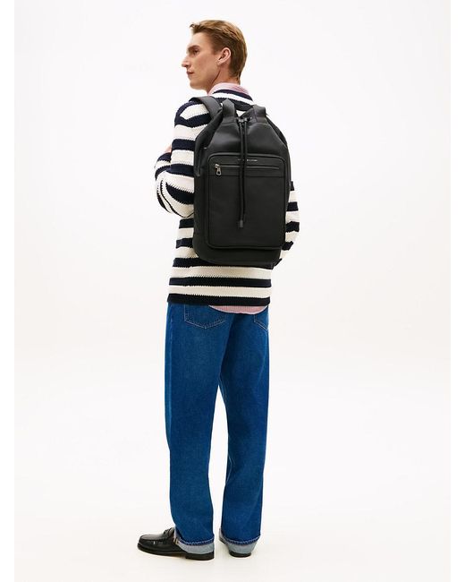 Sac À Bandoulière Et Logo En Métal Tommy Hilfiger pour homme en coloris Black