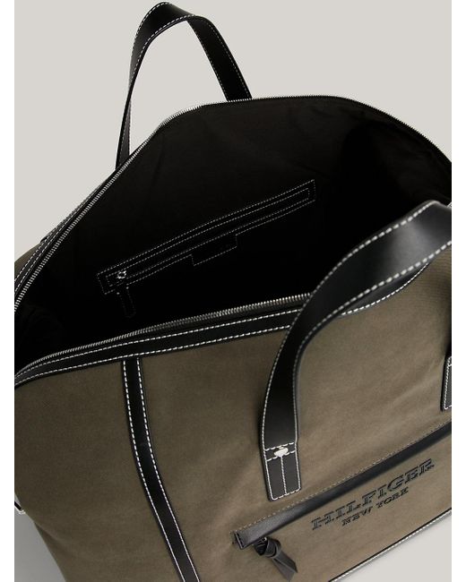 Tommy Hilfiger Green Prep Classics Logo Duffel Bag for men