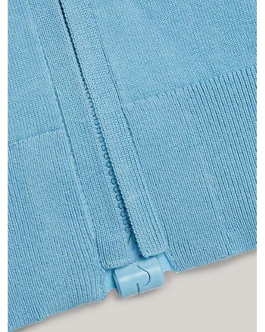 Tommy Hilfiger Adaptive 1985 Collection Pullover mit Reißverschluss in Blue für Herren