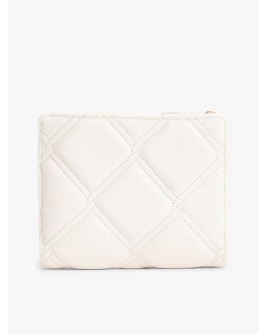 Tommy Hilfiger Natural Quilted Th Monogram Bifold Wallet