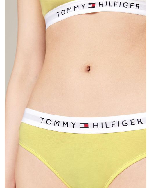 Culotte TH Original à ceinture à logo Tommy Hilfiger en coloris Yellow
