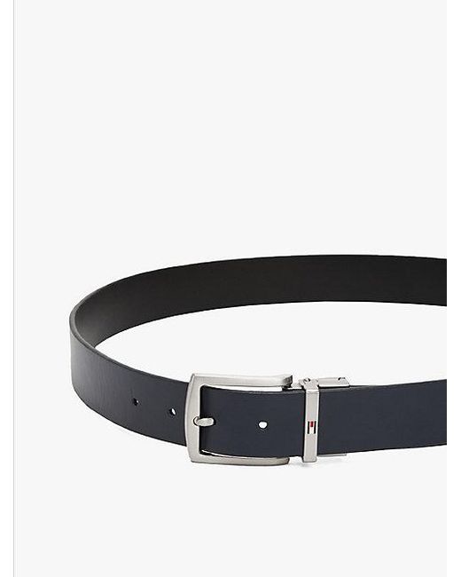 Cinturón Reversible Denton De Piel Tommy Hilfiger de hombre de color White