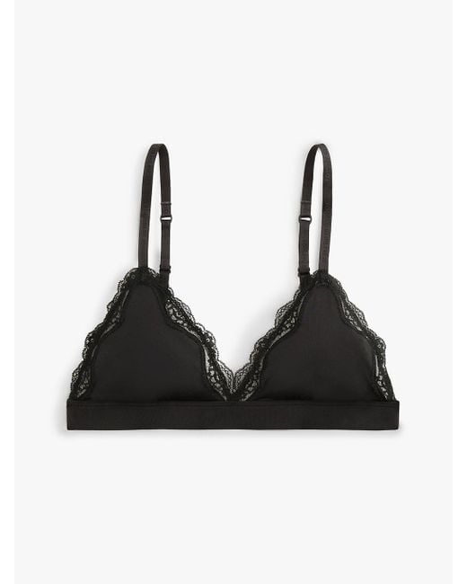 Bralette A Triangolo di Tommy Hilfiger in Black