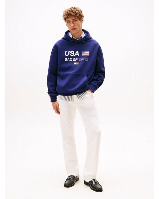 Sweat À Capuche Tommy X U.S. Sail Gp Team Tommy Hilfiger pour homme en coloris Blue