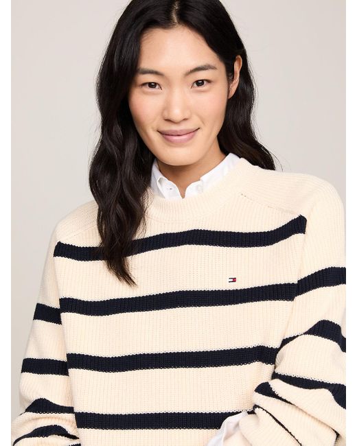 Tommy Hilfiger Natural Relaxed Fit Knitted Jumper