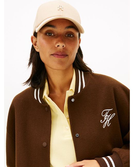 Casquette Chic En Sergé À Monogramme Th Tommy Hilfiger en coloris Natural