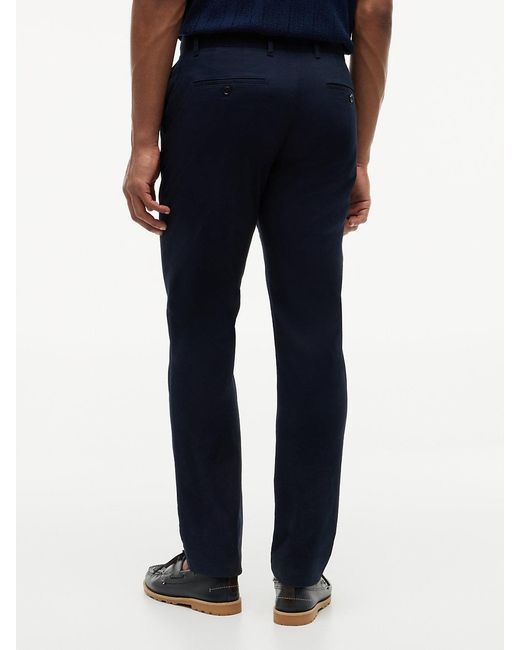 Tommy Hilfiger Gray Denton Straight Twill Chinos for men