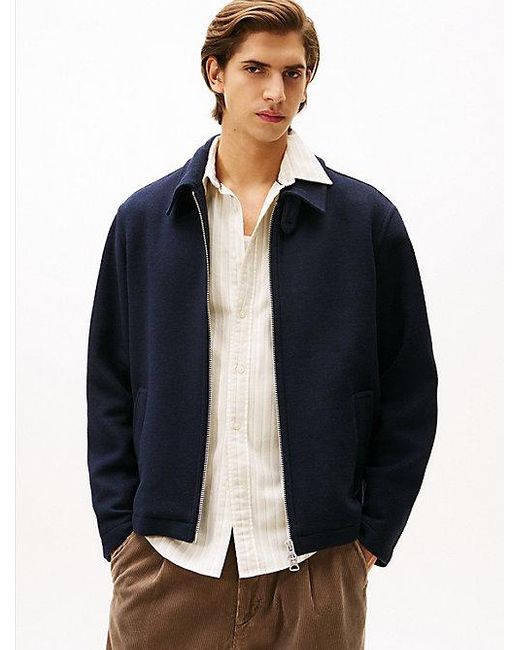 Tommy Hilfiger Ivy Jack Van Wolmix Met Rits in het Blue voor heren
