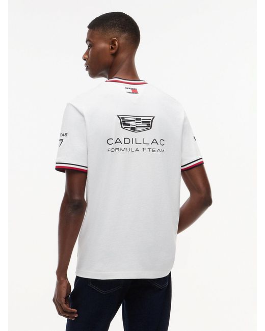 Tommy Hilfiger White Th X Cadillac Formula 1® Team Bottas 77 T-shirt for men