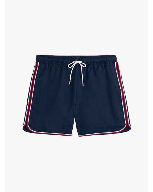 Maillot De Bain Mi-Long Global Stripe Tommy Hilfiger pour homme en coloris Blue