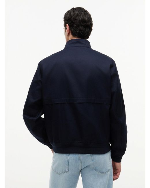 Tommy Hilfiger Blue Twill Harrington Jacket for men