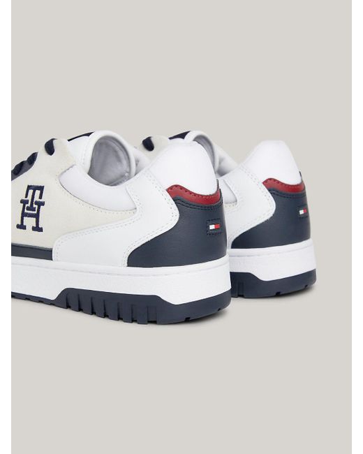 Tommy Hilfiger Blue Leather Half-cleat Basketball Trainers for men