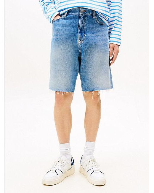 Tommy Hilfiger Isaac Relaxed Straight Denim Short in het Blue voor heren