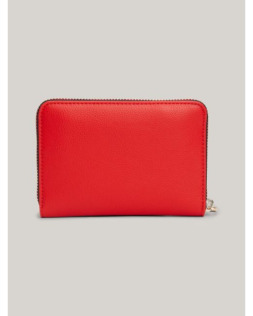 Tommy Hilfiger Red Essential Signature Small Wallet