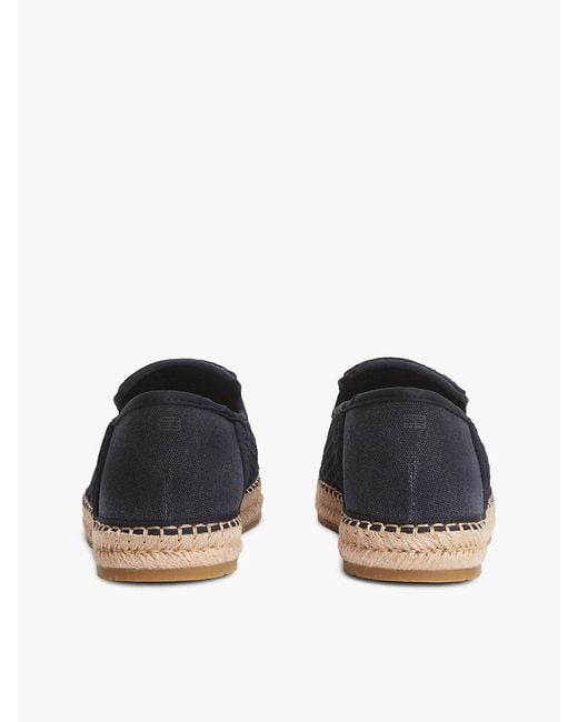 Tommy Hilfiger Blue Knit Flexible Espadrilles for men