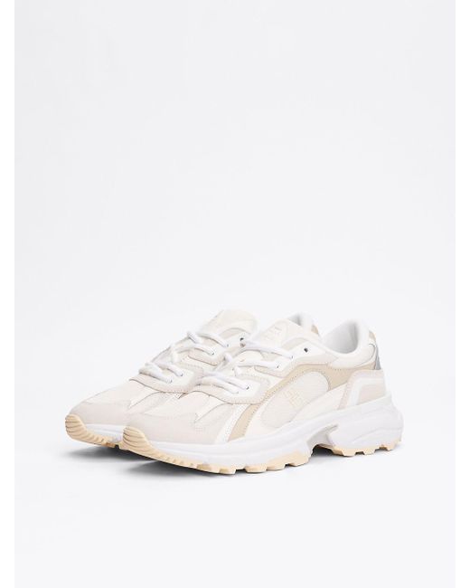 Tommy Hilfiger White Tonal Chunky Trainers