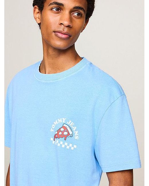 Tommy Hilfiger Plus T-shirt Met Graphic Op De Rug in het Blue voor heren