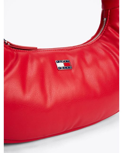 Tommy Hilfiger Red Padded Handle Shoulder Bag