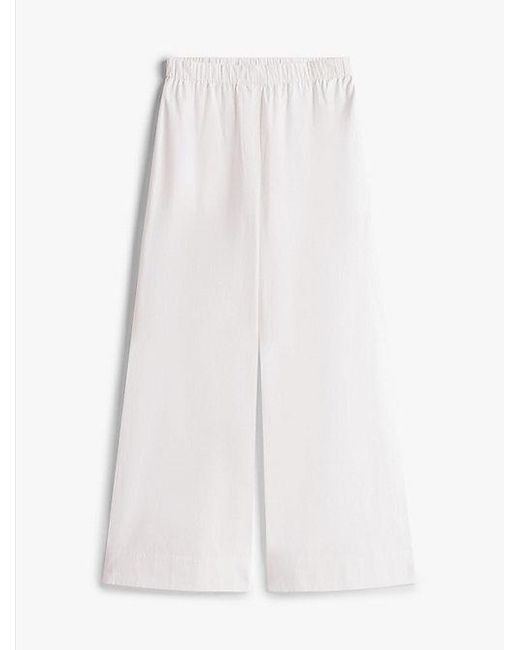 Tommy Hilfiger Relaxed Fit Broek Van Poplin Met Wijde Fit in het Red