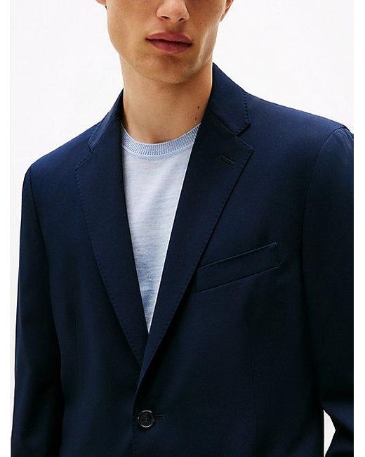 Tommy Hilfiger Anzug Aus Twill Mit Wolle in Blue für Herren