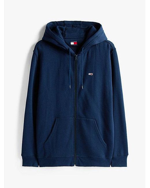 Sudadera De Felpa Con Capucha Y Cremallera Tommy Hilfiger de hombre de color Blue