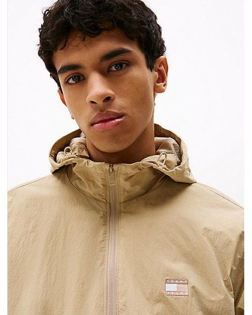 Tommy Hilfiger Waterafstotende Relaxed Chicago Windbreaker in het Natural voor heren