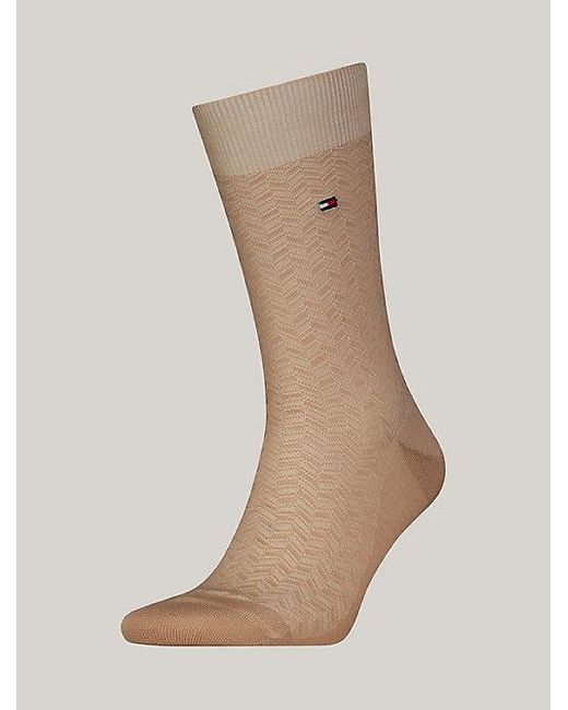 Tommy Hilfiger 1er-Pack Socken mit Fischgrätmuster in Natural für Herren