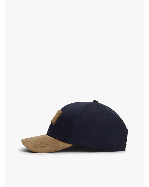 Cappello Da Baseball Con Visiera Scamosciata di Tommy Hilfiger in Blue da Uomo