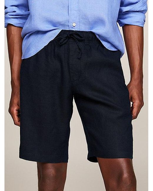 Tommy Hilfiger Harlem Skinny Fit Chino-Shorts mit Tunnelzug in Blue für Herren
