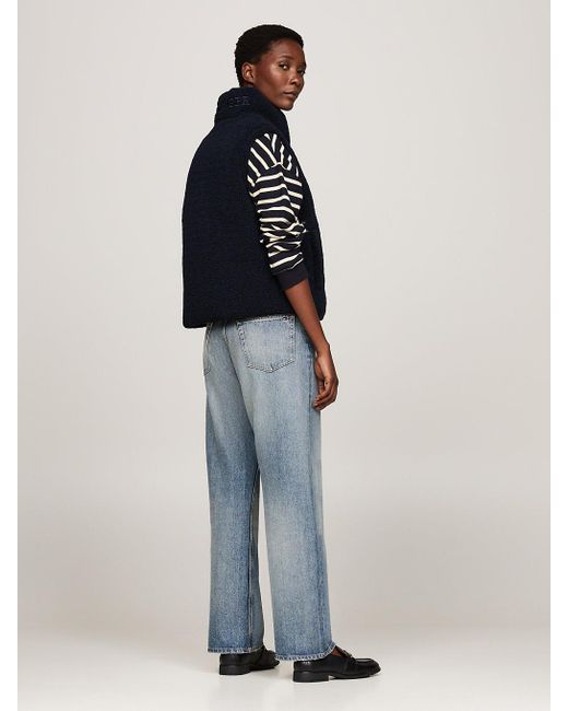 Doudoune Sans Manches Réversible En Duvet Tommy Hilfiger en coloris Blue