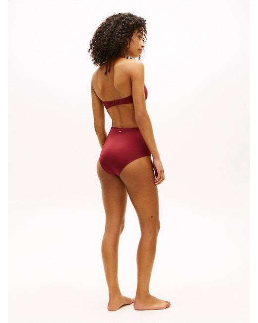 Tommy Hilfiger Red Ring High Rise Classic Bikini Bottoms