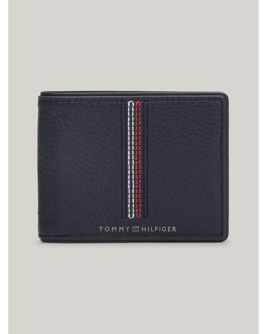 Tommy Hilfiger Blue Small Leather Casual Credit Card Wallet for men