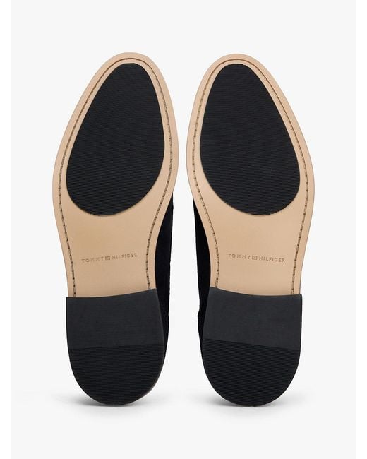 Tommy Hilfiger Blue Suede Derby Shoes for men