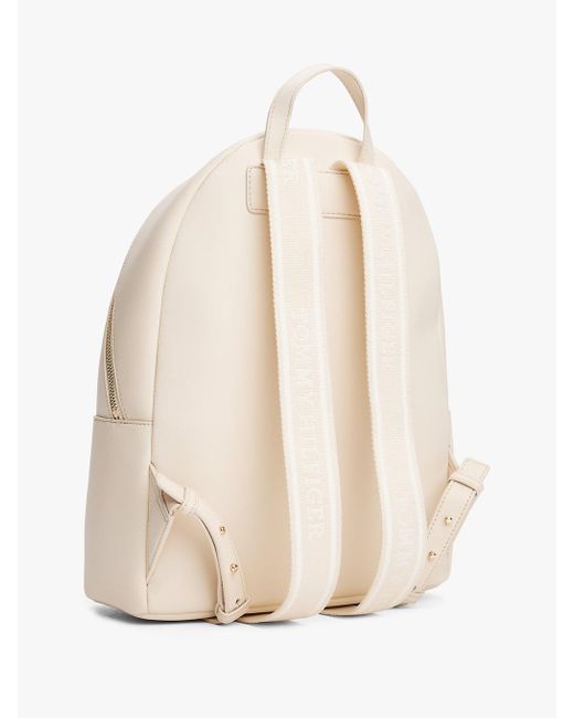 Sac À Dos Arrondi À Motif Logo Tommy Hilfiger en coloris Natural
