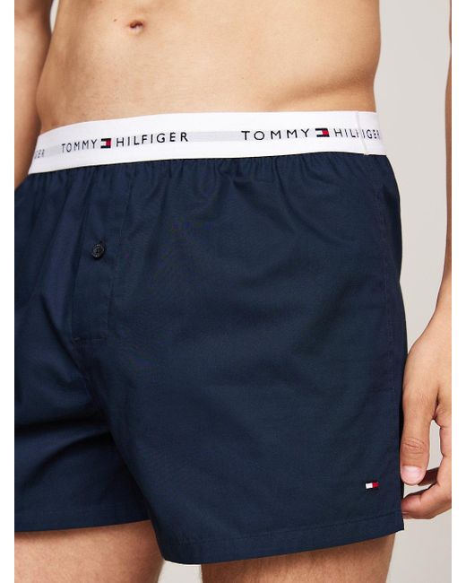 Tommy Hilfiger Blue 2-pack Repeat Logo Boxer Shorts for men