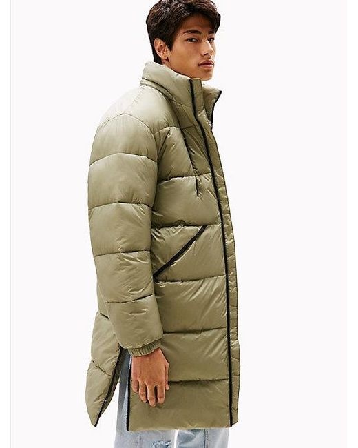 Tommy Hilfiger Longline Relaxed Fit Parka Met Capuchon in het Metallic voor heren