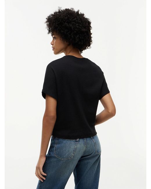 Tommy Hilfiger Black Batwing Sleeve Crew Neck T-Shirt