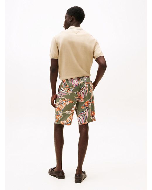 Short Chino Slim Mercer À Motif Tropical Tommy Hilfiger pour homme en coloris Natural