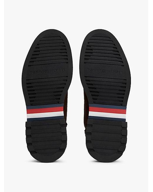 Tommy Hilfiger Lichtgewicht Suède Boots in het Brown voor heren