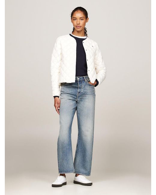 Veste Matelassée Compressible En Duvet Tommy Hilfiger en coloris White