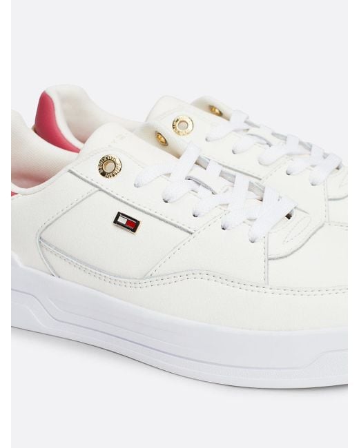 Tommy Hilfiger Metallic Enamel Flag Basketball Trainers