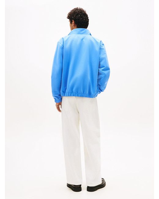 Tommy Hilfiger Blue Collar Logo Water Repellent Zip-Thru Jacket for men