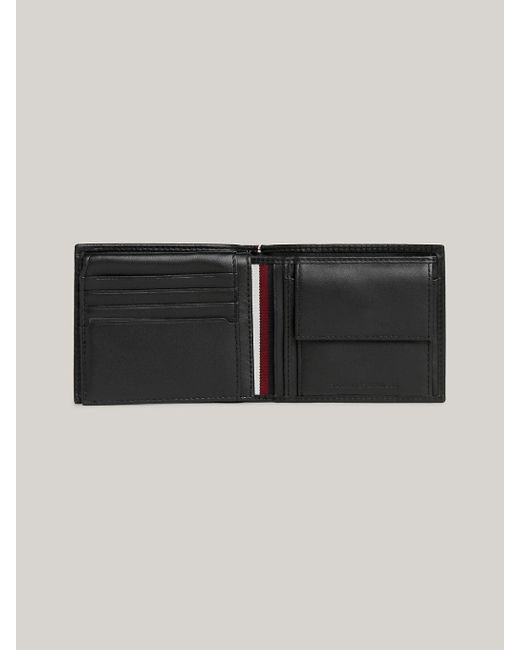Portefeuille Premium Leather à deux volets Tommy Hilfiger pour homme en coloris Black