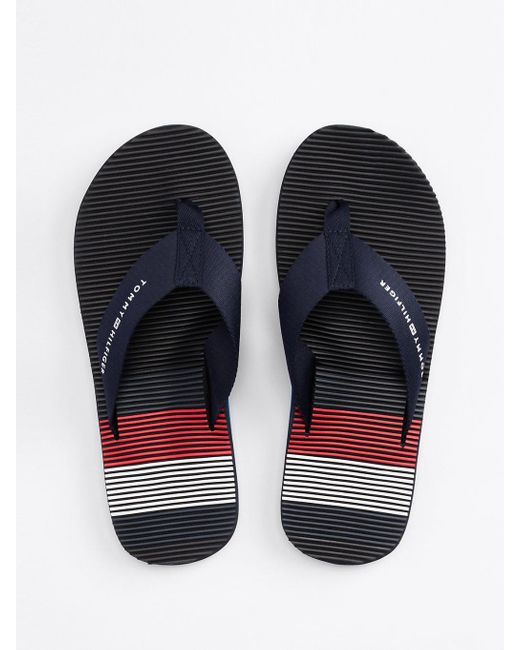 Tommy Hilfiger Blue Massage Footbed Flip-flops for men