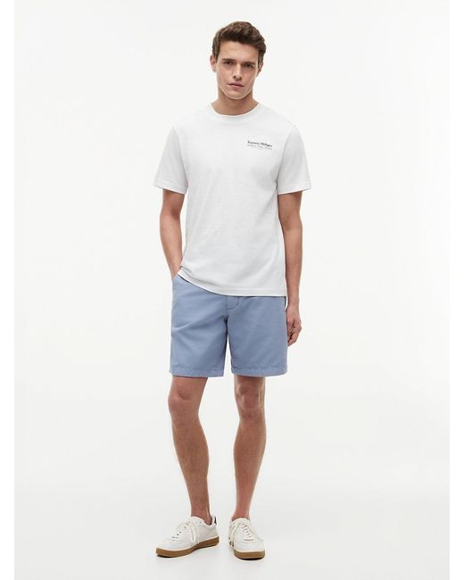 Tommy Hilfiger White Back Graphic Jersey Crew Neck T-Shirt for men