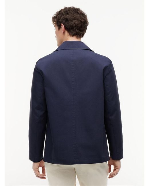 Tommy Hilfiger Blue Tech Regular Fit Double Faced Coat for men
